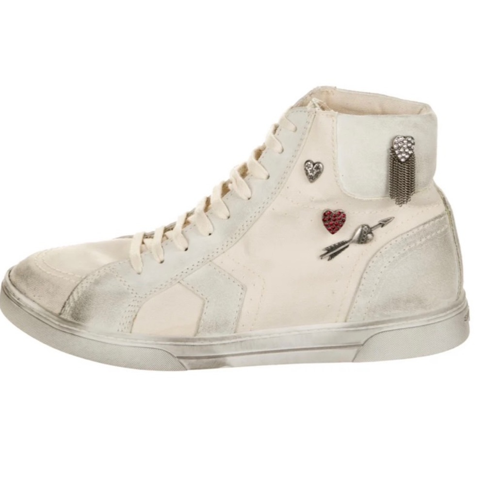 Saint Laurent size 43.5 high top used sneaker.